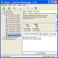 Vypress Messenger 4.0.2 screenshot. Click to enlarge!