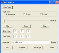 WAV Splitter 1.3.8.4 screenshot. Click to enlarge!