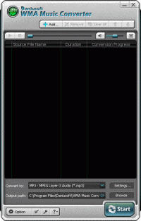 WMA Music Converter 5.3.9 screenshot. Click to enlarge!