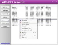 WMA WMV ASF MP3 Converter 2.1.791 screenshot. Click to enlarge!