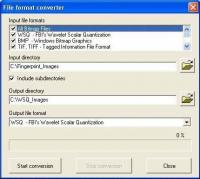WSQ image library (for fingerprints) 3.6 screenshot. Click to enlarge!