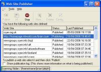 Web Site Publisher 2.3.0 screenshot. Click to enlarge!
