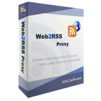 Web2RSS Proxy 2.1 screenshot. Click to enlarge!