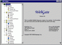 WebGate 3.7 screenshot. Click to enlarge!