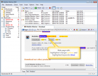 WebSite-Watcher 2012 12.2 Final screenshot. Click to enlarge!