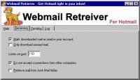 Webmail Retriever for Hotmail 7.3.0 screenshot. Click to enlarge!