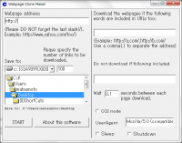 Webpage Clone Maker PRO 11.2 screenshot. Click to enlarge!