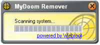 Webroot MyDoom Remover 1.1 screenshot. Click to enlarge!