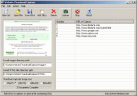 Website Thumbnail Capture 3.2 screenshot. Click to enlarge!
