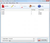 Weeny Free PDF to Text Converter 1.3 screenshot. Click to enlarge!