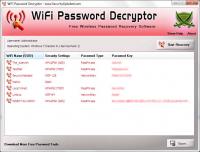 WiFi Password Decryptor Portable 2.0 screenshot. Click to enlarge!
