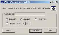 WiSi - Window Sizer 1.1.1 screenshot. Click to enlarge!