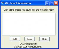 Win Sound Randomizer 1.1 screenshot. Click to enlarge!