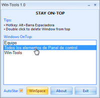 Win-Tools 1.0 screenshot. Click to enlarge!