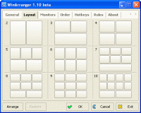 WinArranger Free 1.11 screenshot. Click to enlarge!