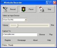 WinAudio Recorder 2.2.6.7 screenshot. Click to enlarge!