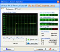 WinCleaner Memory Optimizer 5.0.1 screenshot. Click to enlarge!
