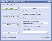 WinHKI Checksum-Calculator Anti-Virus 1.65 screenshot. Click to enlarge!