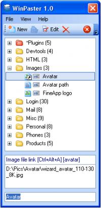 WinPaster 1.2.0 screenshot. Click to enlarge!