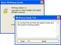 WinPopup Speak! 1.0 screenshot. Click to enlarge!