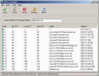 WinTraceRoute 2.52 screenshot. Click to enlarge!