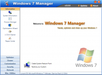 Windows 7 Manager 5.1.9 screenshot. Click to enlarge!