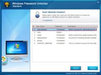 Windows Password Unlocker Standard 7.0 screenshot. Click to enlarge!