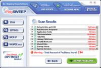 Windows Registry SWEEP (Cleaner) 2012.04 screenshot. Click to enlarge!