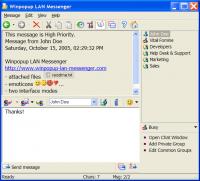 Winpopup LAN Messenger 5.3 screenshot. Click to enlarge!