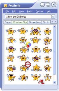 Winter and Christmas Smiley Collection for PostSmile 5.7 screenshot. Click to enlarge!