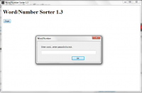 Word/Number Sorter 1.4 screenshot. Click to enlarge!