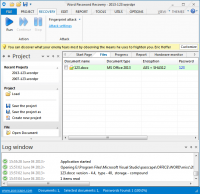 Word Password Recovery 2.3.0.155 screenshot. Click to enlarge!