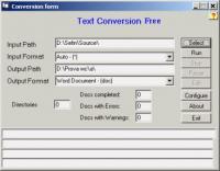 WordConvs Free 1.0 screenshot. Click to enlarge!