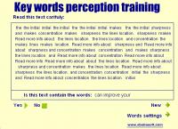 Words Perception 1 screenshot. Click to enlarge!