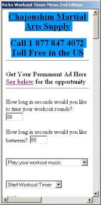 Workout Timer for Martial Art and Fitnes 3.1 screenshot. Click to enlarge!