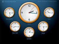 World Clock ScreenSaver 1.0 screenshot. Click to enlarge!