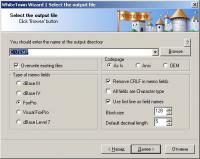 XLS (Excel) to DBF 1.50 screenshot. Click to enlarge!