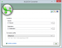 XLS2CSV Converter 1.5.2.5004 screenshot. Click to enlarge!