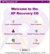 XP Recovery CD Maker 1.01.11 screenshot. Click to enlarge!