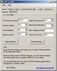 XdN Tweaker 0.9.3.0 screenshot. Click to enlarge!