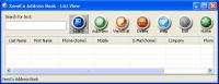 XemiCo Address Book 1.0 screenshot. Click to enlarge!
