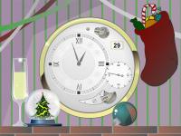 Xmas Clock screensaver 2.8 screenshot. Click to enlarge!
