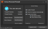 Xvirus Personal Firewall 4.5.0.0 screenshot. Click to enlarge!