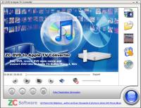 ZC DVD to Apple TV Converter 2.9.4.486 screenshot. Click to enlarge!
