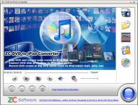 ZC DVD to iPod Converter 2.9.4.485 screenshot. Click to enlarge!