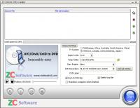 ZC DivX to DVD Creator 6.6.6 screenshot. Click to enlarge!