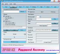 ZIP RAR ACE Password Recovery 2.47 screenshot. Click to enlarge!