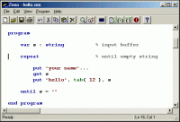 Zeno Interpreter 1.3 screenshot. Click to enlarge!