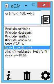 aClipboard Manager 3.5 screenshot. Click to enlarge!