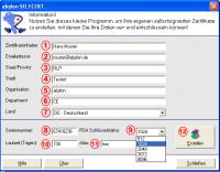 abylon SELFCERT 15.90.06.1 screenshot. Click to enlarge!